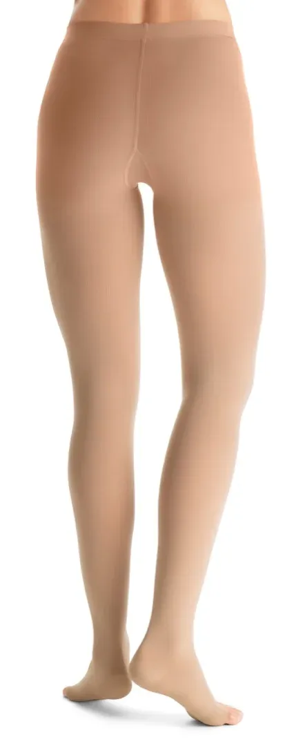 Kompresní punčochové kalhoty JOBST Opaque - II—Kratší délka, karamelová barva, bez špice