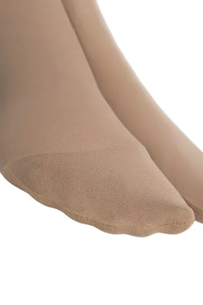 Polostehenní punčochy s lemem MAXIS MICRO (II.KT)—Velikost 8, barva bronz, délka normal, se špicí