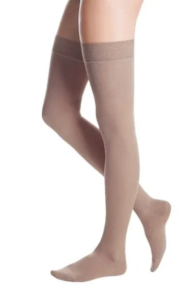 Polostehenní punčochy s lemem MAXIS MICRO (II.KT)—Velikost 4, barva bronz, délka krátká, se špicí