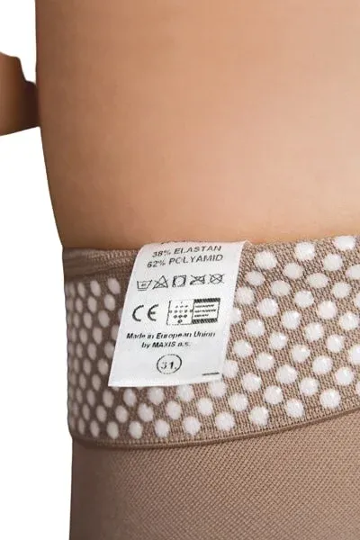 Polostehenní punčochy s lemem MAXIS MICRO (II.KT)—Velikost 3, barva bronz, délka krátká, bez špice