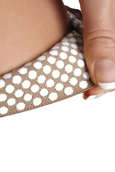 Polostehenní punčochy s lemem MAXIS MICRO (II.KT)—Velikost 2, barva bronz, délka normal, bez špice