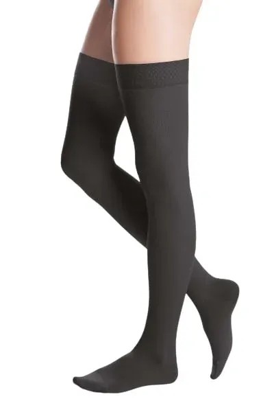 Polostehenní punčochy s lemem MAXIS MICRO (II.KT)—Velikost 2, barva černá, délka krátká, se špicí