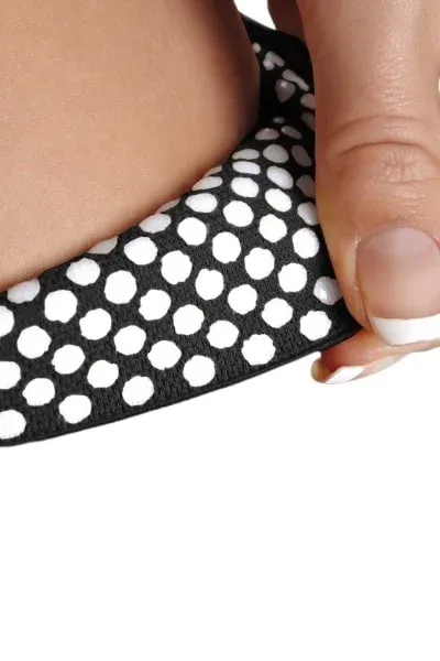 Polostehenní punčochy s lemem MAXIS MICRO (II.KT)—Velikost 7, barva černá, délka krátká, se špicí