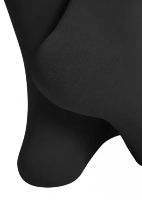 Polostehenní punčochy s krajkou MAXIS MICRO(II.KT)—Velikost 8, barva černá, délka krátká, bez špice