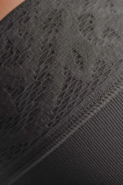 Stehenní punčochy s krajkou MAXIS MICRO (II.KT)—Velikost 8+, barva černá, délka krátká, bez špice