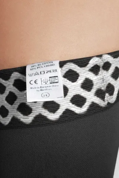 Stehenní punčochy s krajkou MAXIS MICRO (II.KT)—Velikost 4+, barva černá, délka krátká, se špicí