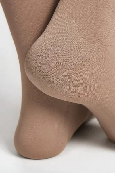 Stehenní punčochy s upínáním MAXIS MICRO (II.KT)—Velikost 4, barva bronz, délka normal, se špicí, LEVÁ