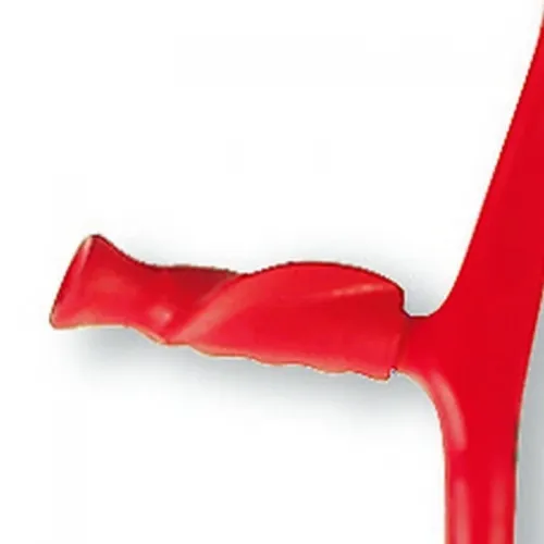 Francouzská berle 222 KL-ASC - Pravá - 1ks—Černá opěrka, černá trubka, nastavitelná výška, vyměkčené držadlo