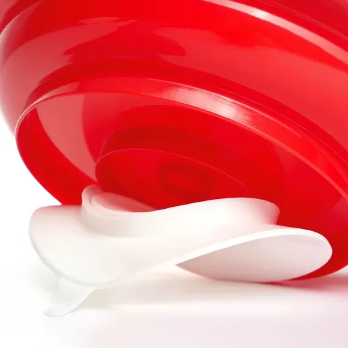 Talíř s vyvýšeným okrajem HA 4249—Červená barva