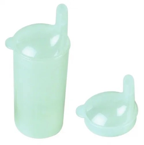 Hrnek s víčkem a pítkem HA 4262—Průhledná barva